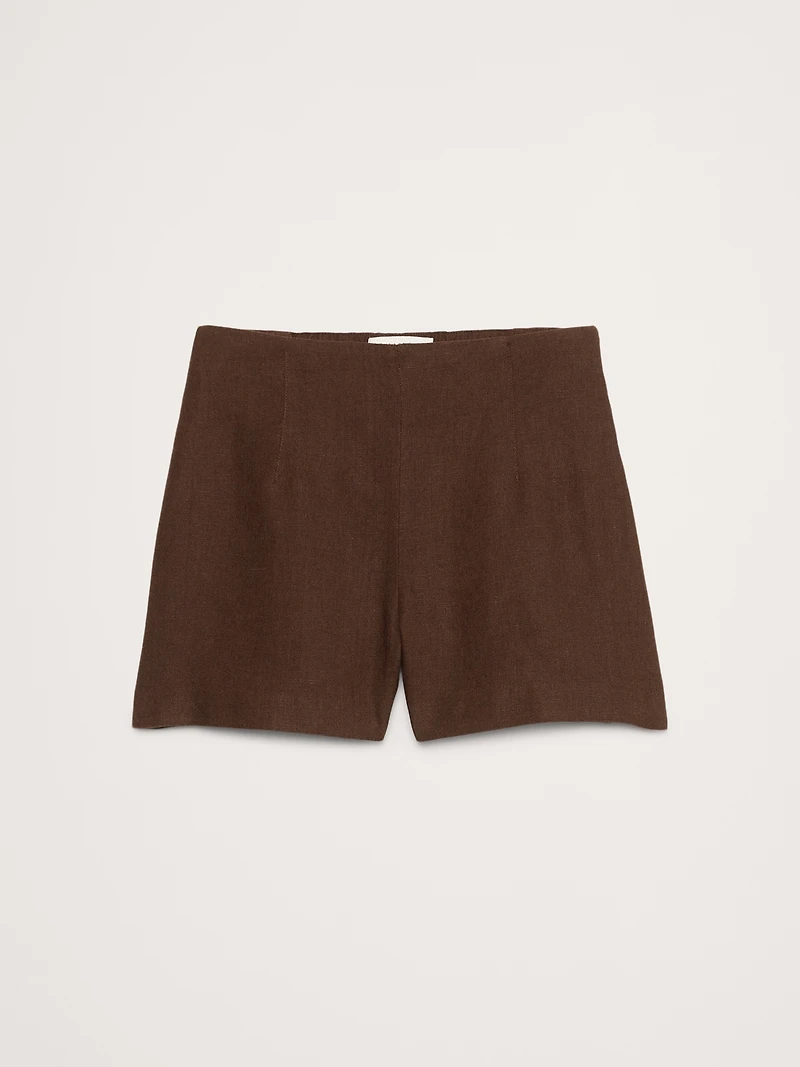High-Rise Linen 3" Short