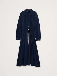 Cotton Poplin Midi Shirtdress