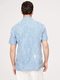 Standard-Fit Embroidered Resort Shirt