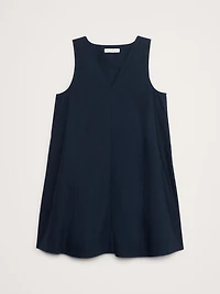 Cotton Poplin Swing Mini Dress