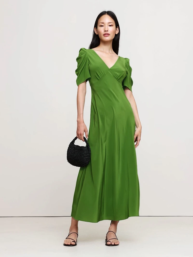 Matte Silk Maxi Dress