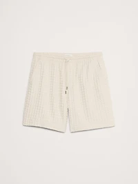 7" Waffle Cotton Pull-On Short