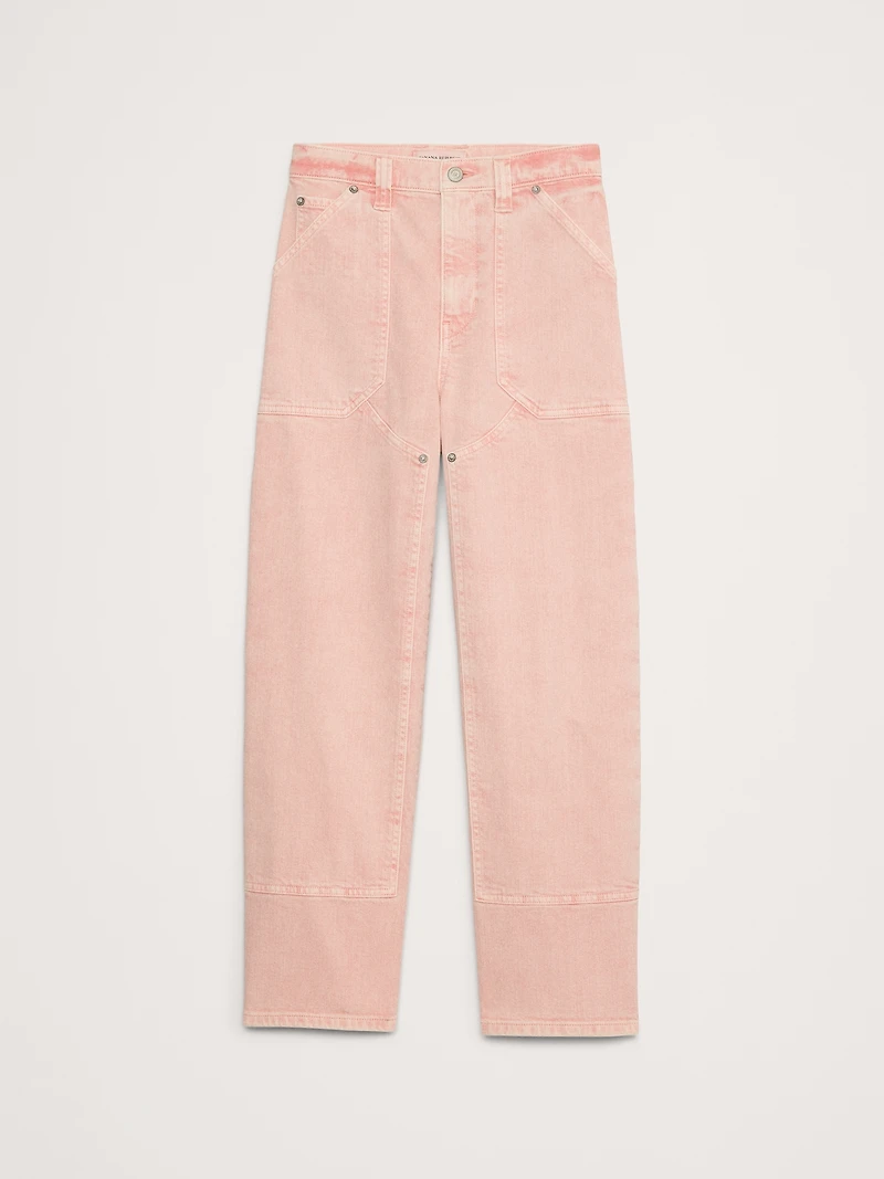 High-Rise Straight Cargo Jean