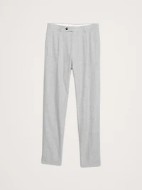 Herringbone Linen-Cotton Suit Pant