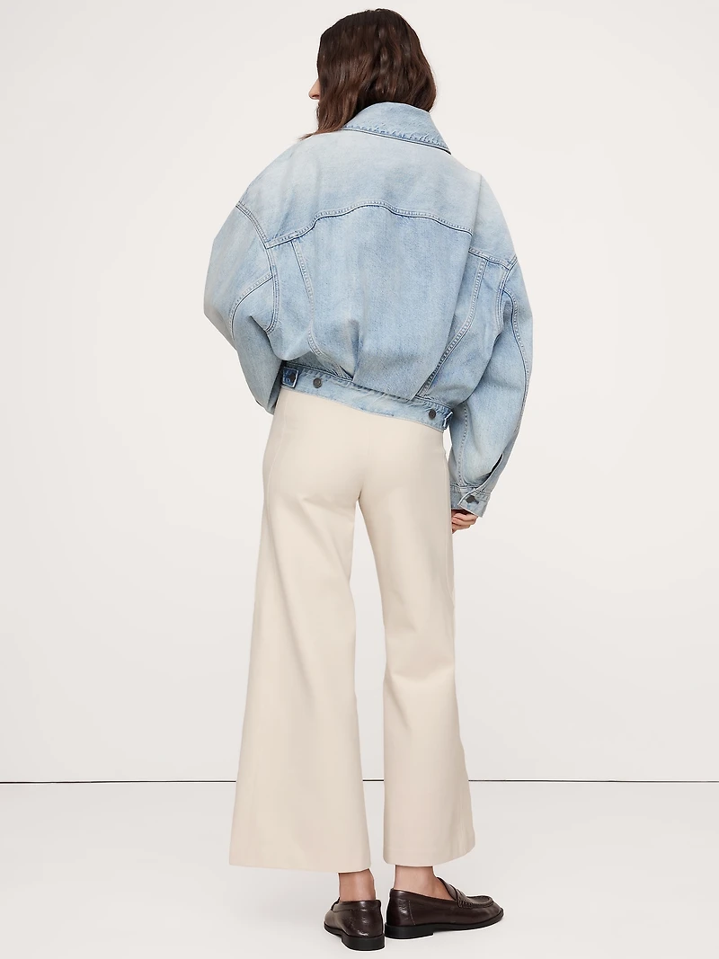 High-Rise Wide-Leg Cropped Everywhere Ponte Pant
