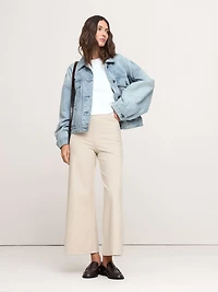 High-Rise Wide-Leg Cropped Everywhere Ponte Pant