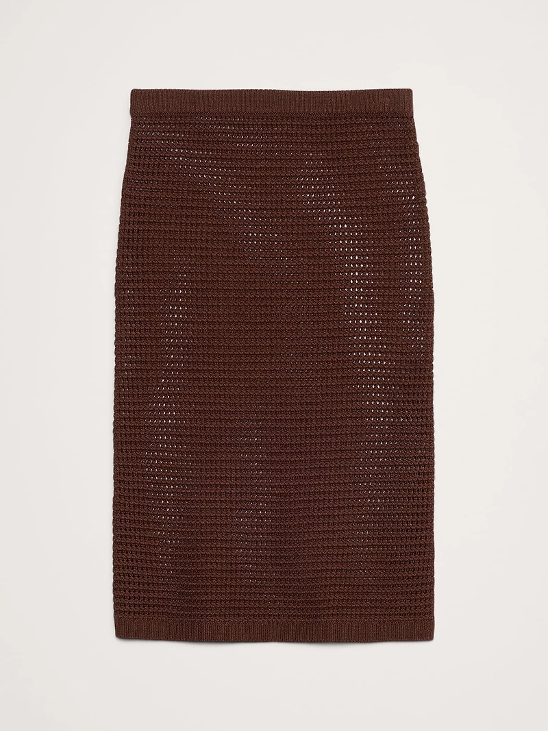 Cotton Crochet Mesh Skirt