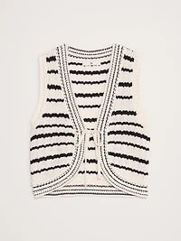 Cotton Crochet Vest