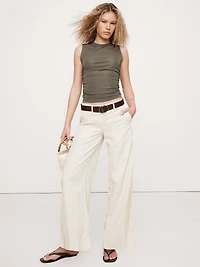 Super-Soft Soma Mid-Rise Wide-Leg Pant