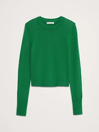 Cotton-Silk Crew-Neck Sweater