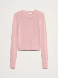 Cotton-Silk Crew-Neck Sweater