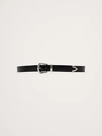 EMBOSSED LEATHER WESTERN BELT