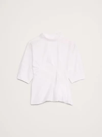 Cotton Poplin Twisted Top