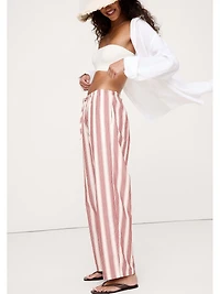 Cotton Poplin Pull-On Pant