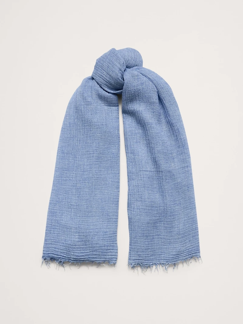 Lightweight Scarf with Merino Wool