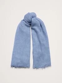 Lightweight Scarf with Merino Wool