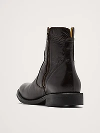 Leather Double-Zip Boot