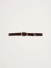 EMBOSSED LEATHER WESTERN BELT