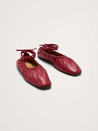Ruched Ballet Flat