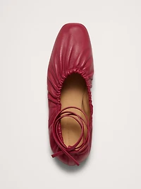 Ruched Ballet Flat