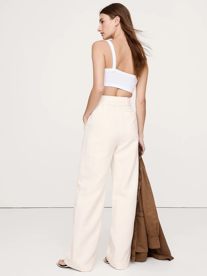 HIGH-RISE WIDE-LEG STUDIO PANT