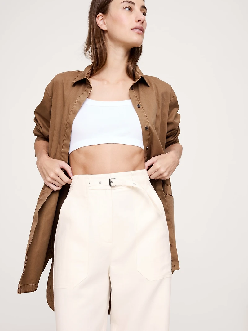 HIGH-RISE WIDE-LEG STUDIO PANT