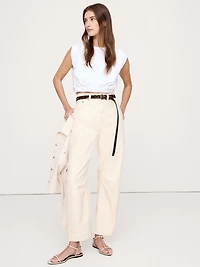 High-Rise Relaxed Barrel Ankle Jean