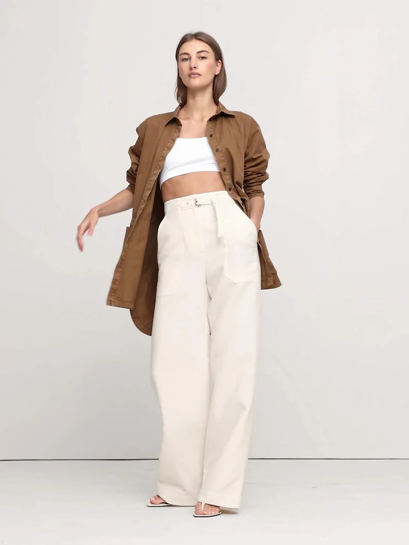 HIGH-RISE WIDE-LEG STUDIO PANT