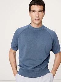 TERRY SHORT-SLEEVE SWEATSHIRT