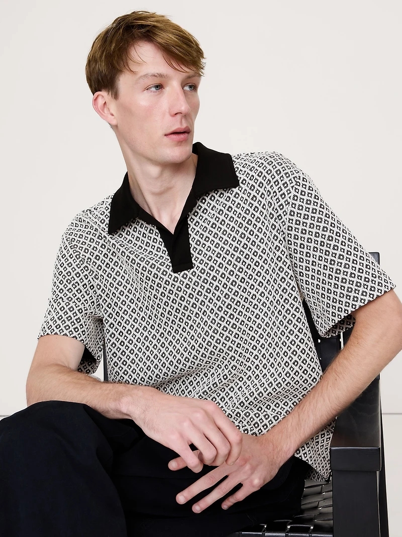 GEO JACQUARD POLO