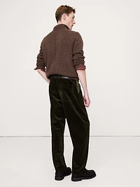 Loose Corduroy & Canvas Gardener Pant
