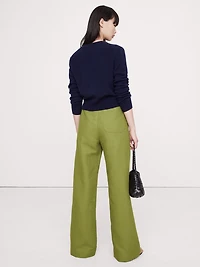 HIGH-RISE WIDE-LEG STUDIO PANT