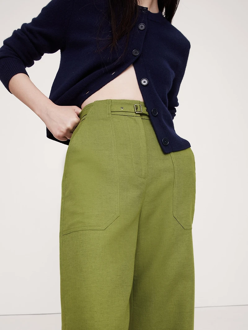 HIGH-RISE WIDE-LEG STUDIO PANT
