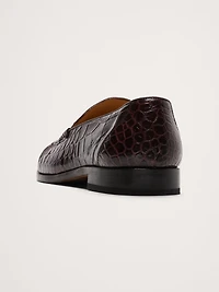 Leather Moc-Toe Loafer
