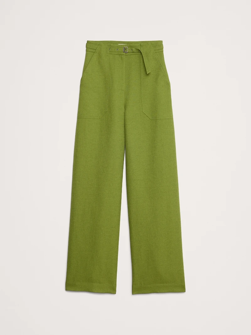 HIGH-RISE WIDE-LEG STUDIO PANT