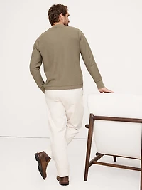 SLUB DOUBLE-KNIT ZIG-ZAG T-SHIRT
