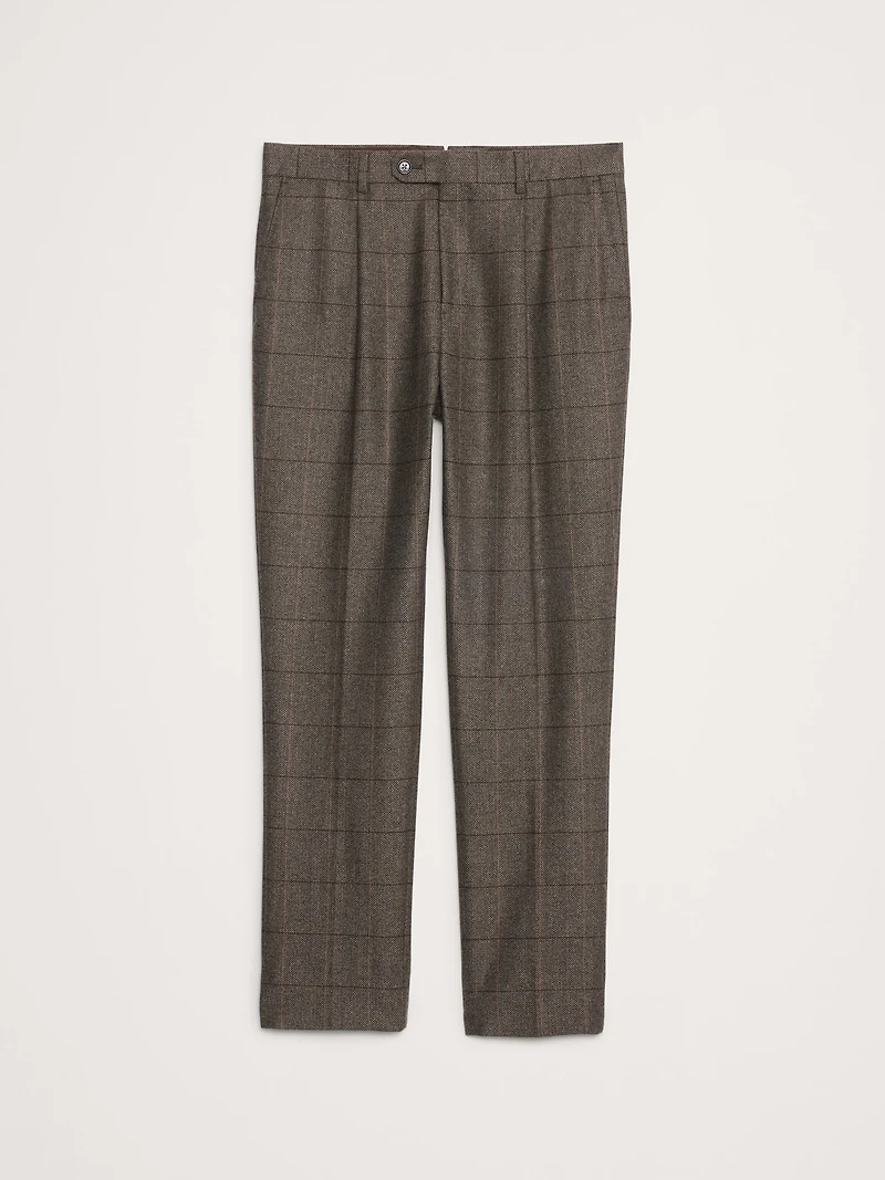 ITALIAN WINDOWPANE SUIT PANT
