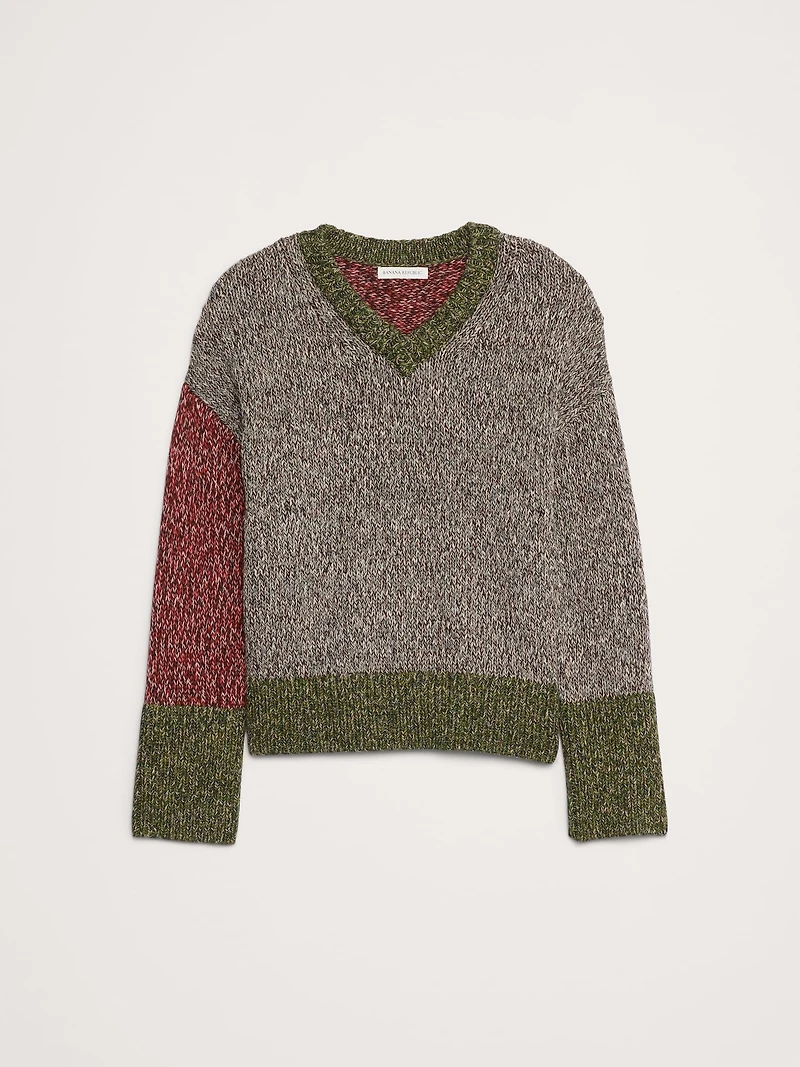 Cotton V-Neck Sweater