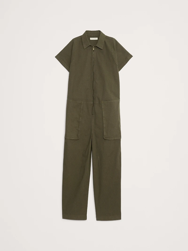 Canvas Utility Jumpsuit