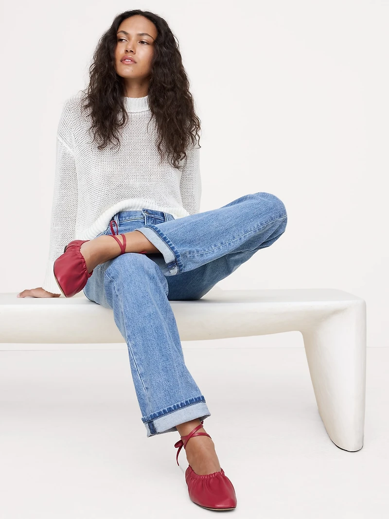 Ruched Ballet Flat