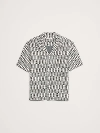Jacquard Knit Resort Shirt