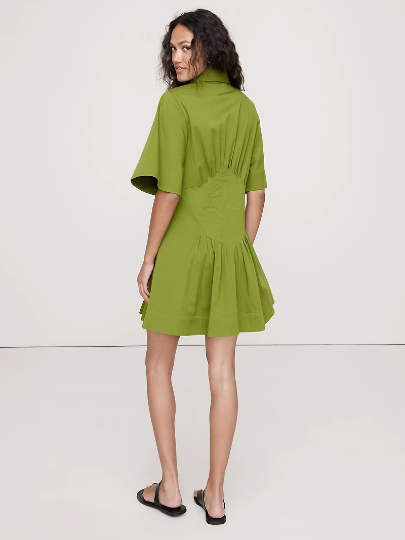 PINTUCK SHIRT DRESS