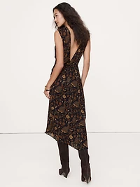Low-Back Midi Dress