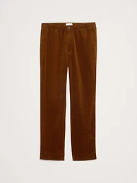 Straight Stretch-Corduroy Pull-On Pant
