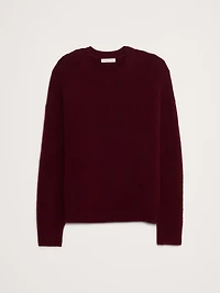 Fluffy Crew-Neck Sweater