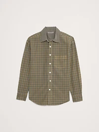 OVERSIZED-FIT WASHED COTTON POPLIN SHIRT