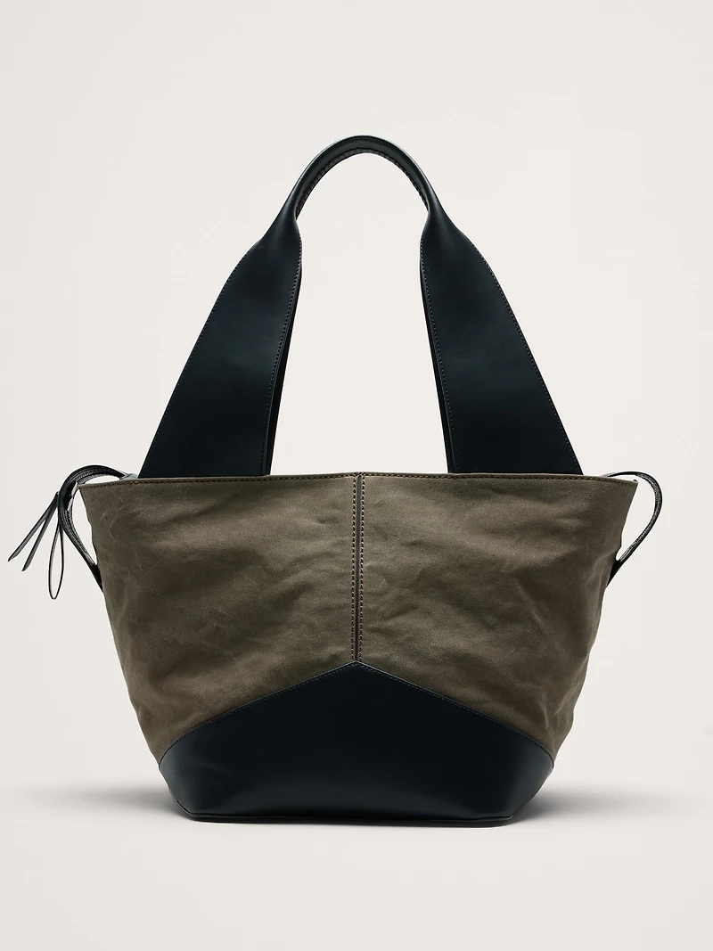 Large Patchwork Medium Zip Tote