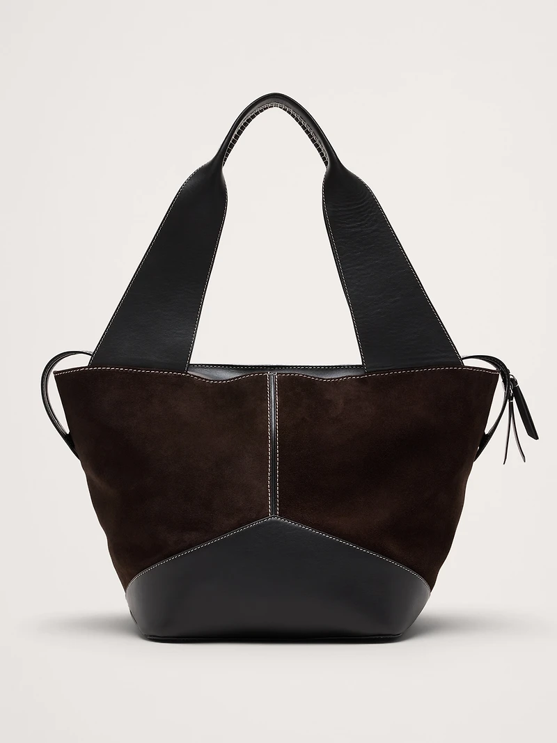 Large Patchwork Medium Zip Tote