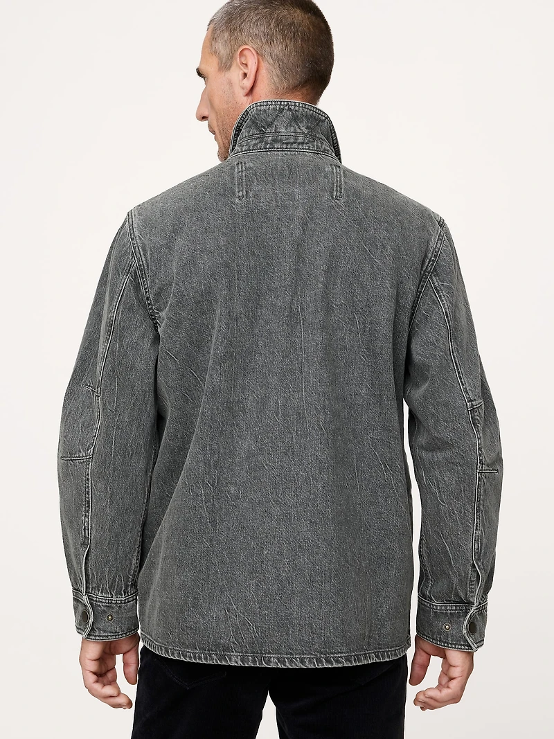 Oversized Italian Denim Field Jacket