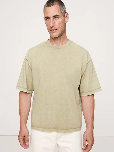 BOXY HEAVYWEIGHT COTTON T-SHIRT